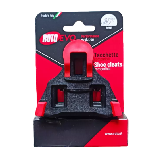 Roto Evo Coppia Tacchette Compatibili Shimano Rotazione 0 gradi